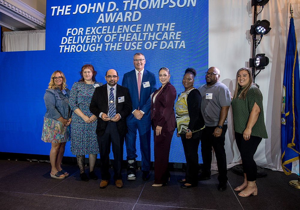 Hartford Hospital staff receiving CHA award